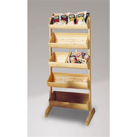 Wooden Retail Displays With Angled Shelves Retail Display Shelves