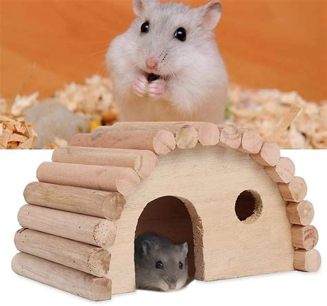 Wooden Hamster House Wooden House For Hamsters Or Gerbils Small