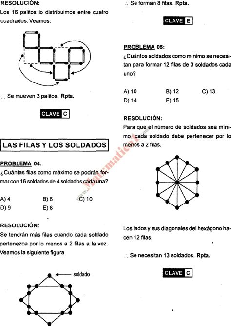 Ejercicios De Razonamiento Logico Matematico Para Secundaria Resueltos