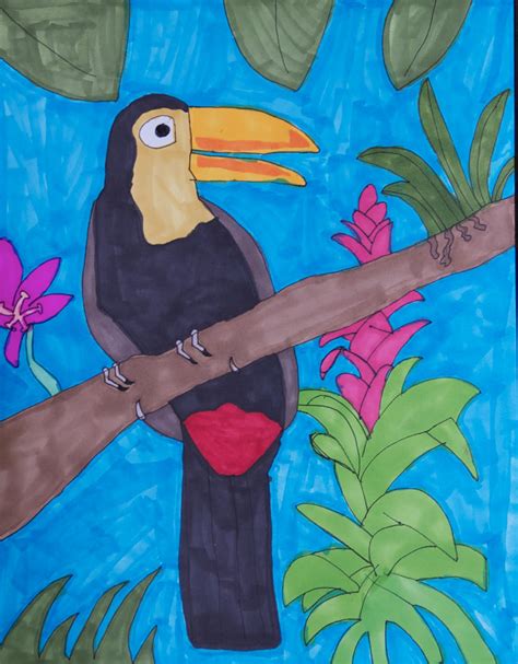 Afternoon Art Classes For Kids Henri Rousseau And The Toucan Winter