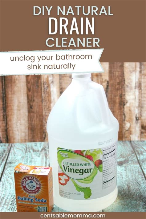 Diy Natural Drain Cleaner Baking Soda Cleaning Baking Soda Cleaner