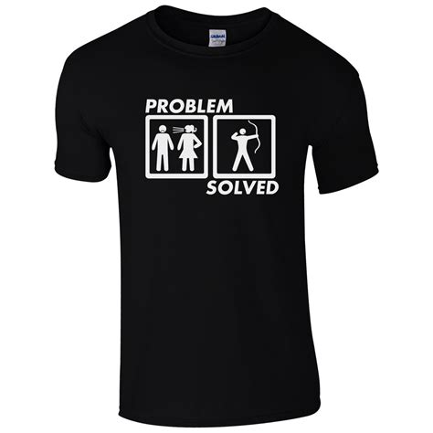 Problem Solved Archery T Shirt Dads Marriage Fathers Day Present Mens T Top T Shirts