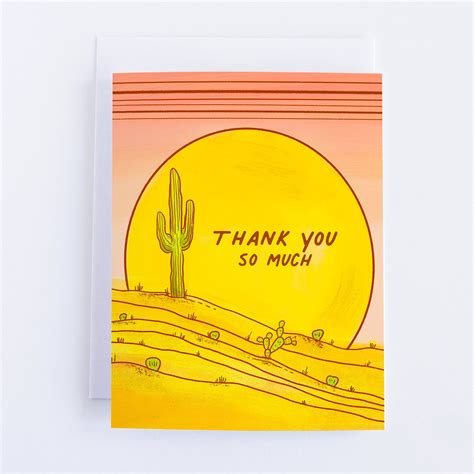 This Desert Inspired Greeting Card Is The Perfect Way To Say Thank You