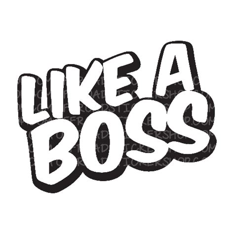 Like A Boss Png Clipart Png Mart Images And Photos Finder
