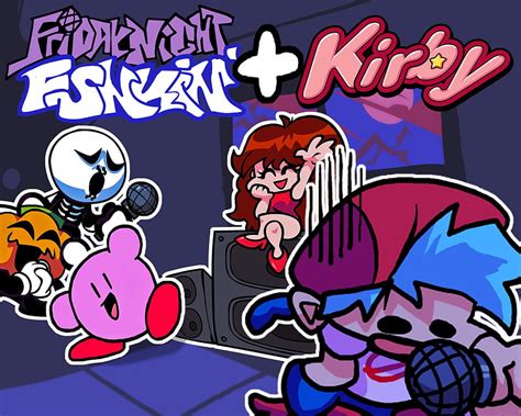 Kirby Over Skid N Pump Friday Night Funkin Skin Mods Hd