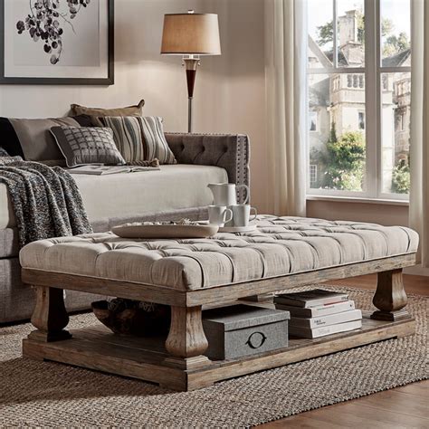 It looks good but i'm not convinced this is the right choice for a coffee table. Cushioned Coffee Table Ottoman | Furniture, Ottoman coffee ...