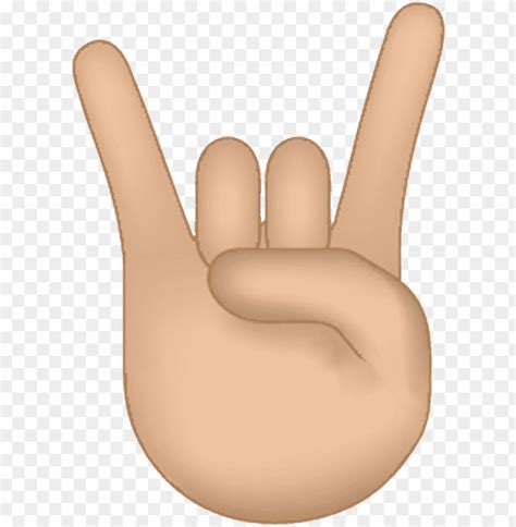 What Emoji Do You Abuse The Most Rock Hand Emoji Transparent Png