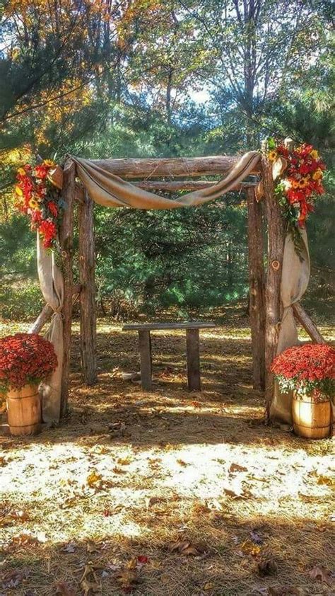 36 Fall Wedding Arch Ideas For Rustic Wedding Fall Wedding Arches