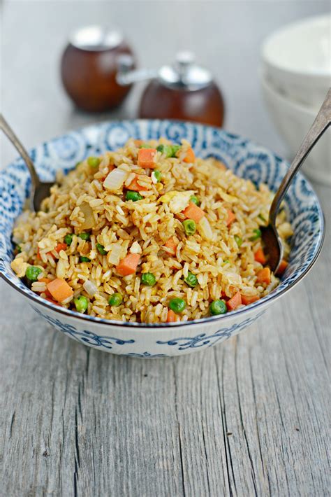 Easy Vegetable Fried Brown Rice With Egg Simply Scratch