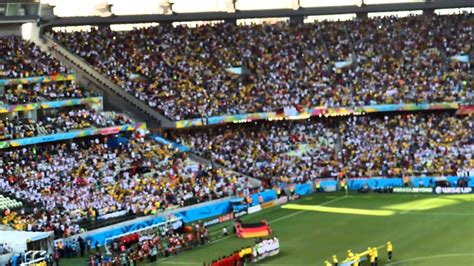 Brazil World Cup 2014 Germany Ghana 2 2 National Anthems Fortaleza