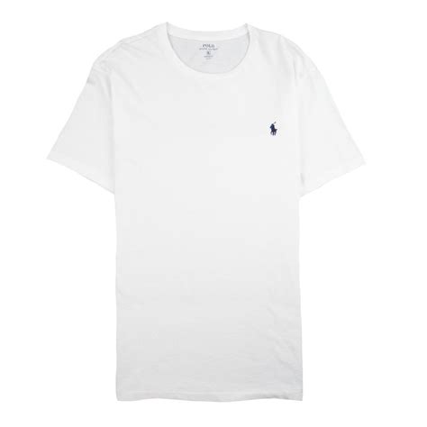 Polo Ralph Lauren Custom Fit Short Sleeve Crew T Shirt White Onu