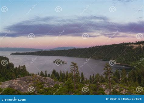 Emerald Bay Sunset At Lake Tahoe California Stock Photo Image Of