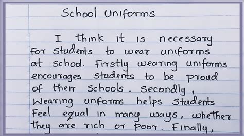 How To Write An Essay About School Uniforms School Uniforms Nifty