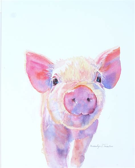 Watercolor Pig At Explore Collection Of Watercolor Pig