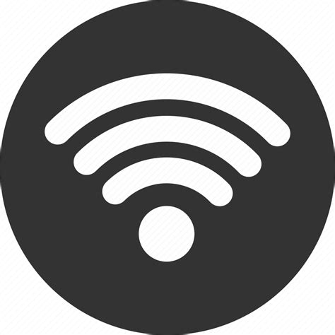 Circle Internet Network Signal Wifi Icon Download On Iconfinder