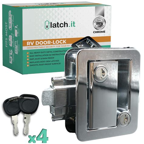 Buy Latchit Chrome Rv Door Latch Rv Door Locks For Travel Trailers