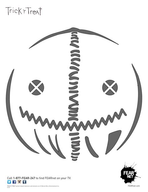 Printable Trick Or Treat Pumpkin Stencil Use A Photocopier To Enlarge