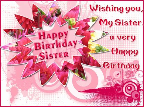 Best Happy Birthday Quotes For Sister Studentschillout