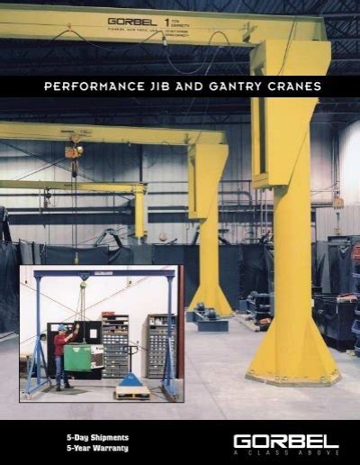 Performance Jib And Gantry Cranes A Lined Handling Systems