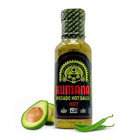 Kumana Avocado Hot Sauce Made With Ripe Avocados And