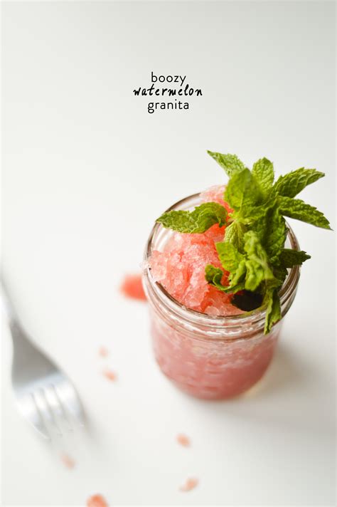 Boozy Watermelon Granita Recipe By Gabriella