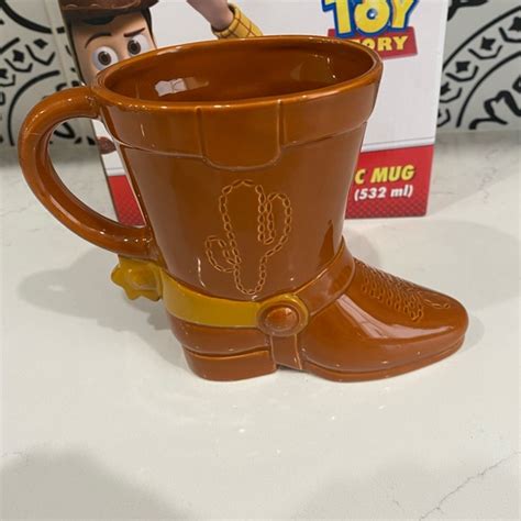 Disney Kitchen Toy Story Woodys Boot Sculpted Ceramic Mug Disney