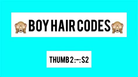 Boys Hair Codes 1 Youtube