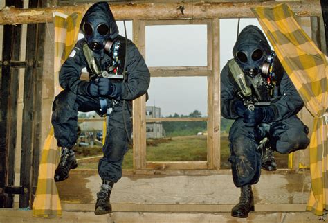 British Sas Operators With Famous Black Kit And Sterling Mark 7 Para
