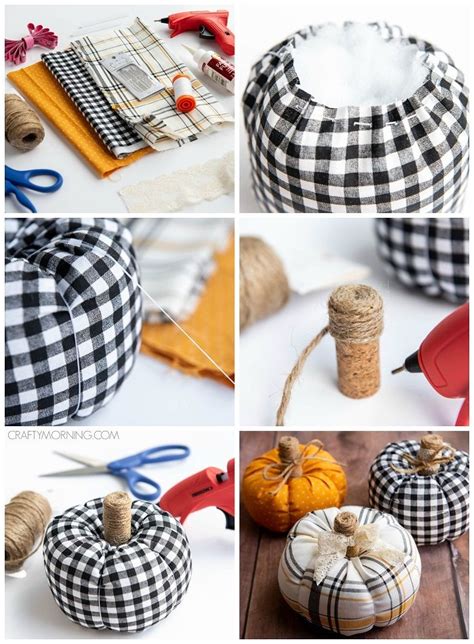 How To Make Fabric Pumpkins Crafty Morning In 2020 Fabric Pumpkins