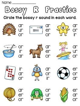 Bossy R Worksheets Fun Worksheets For R Controlled Vowels By Miss Giraffe