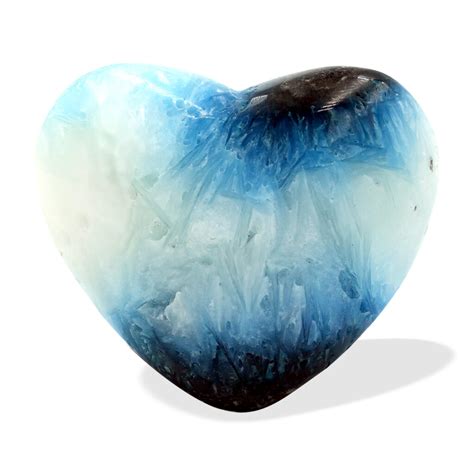 Blue Ice Glacierite Heart Stone 1 Inches 1 Pieces Starborn