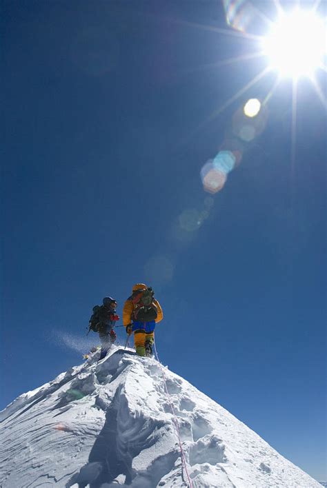 Men Climbing Gurla Mandhata Tibet Photograph By Jake Norton Pixels