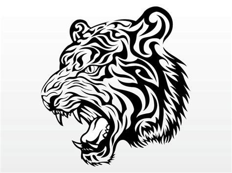 Tiger Head Vector Graphic Vector Art And Graphics