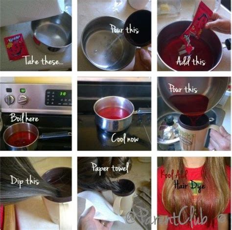 How To Kool Aid Dye Hair Diy Hair Dye Hair Dye Tips Dye My Hair Blue