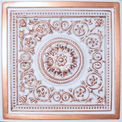 We take all type of tile orders online at the best price with secure payment. 24"x24" Majesty Accent Copper White PVC 20mil Ceiling ...