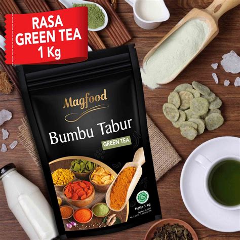 Magfood Bumbu Tabur Green Tea Kemasan 1 Kg Delicious Indonesia