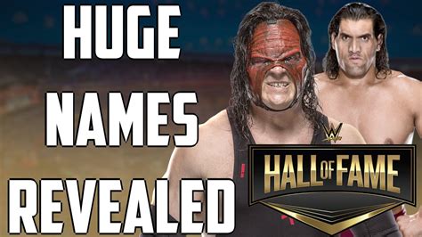 Kane Announced For Wwe Hall Of Fame 2021 The Great Khali Revealed For