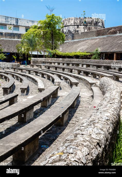 Open Air Amphitheatre In The Old Arab Fort In Stone Town Zanzibar Where