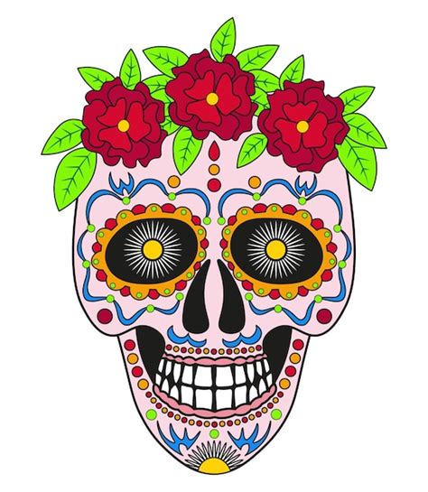 premium vector vector illustration of mexican skull