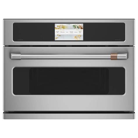 Cafe 27 In 17 Cu Ft Smart Electric Wall Oven And Microwave Combo