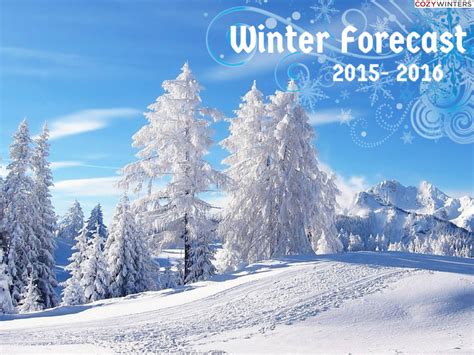 Winter Weather Forecast For 2015 2016