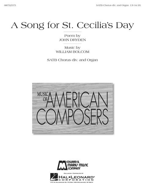 A Song For St Cecilias Day