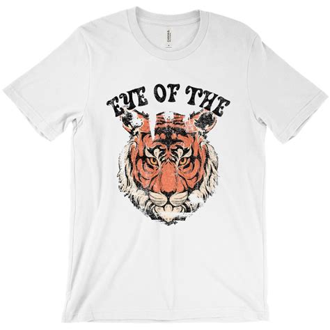 Eye Of The Tiger T Shirt Vintage Style Tiger Shirt Etsy