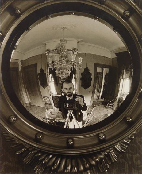 Ansel Adams Self Portrait In Victorian Mirror Mutualart