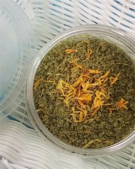 Floom helps you send stunning flowers by local independent florists. Homemade green tea sugar scrub with marigold flower petals ...