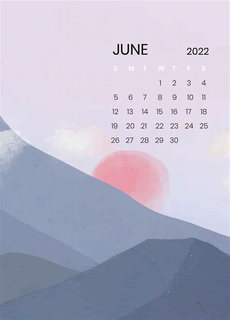 Calendar Background Slide Background Cloud Template Sunrise Vector