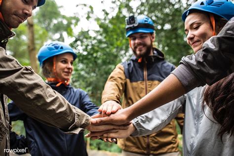 Download Premium Image Of Team Building Outdoor In The Forest 387967