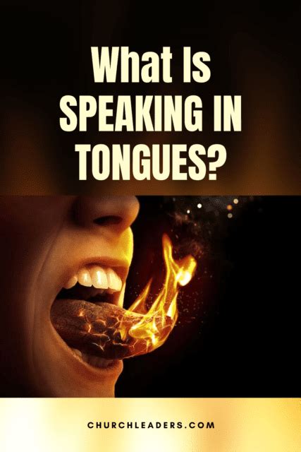 what is speaking in tongues
