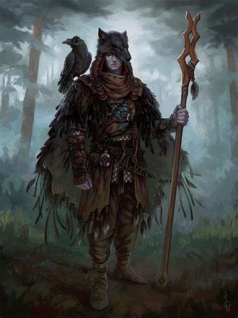 Bird The Druid By Angevere On Deviantart Fantasy Character Design