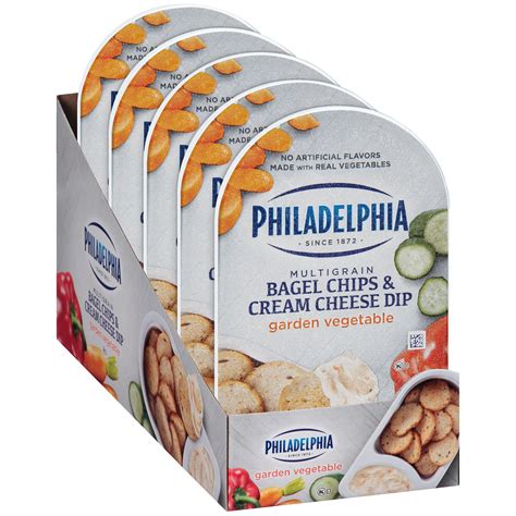 Philadelphia Bagel Chips And Garden Vegetable Cream Cheese Dip 25 Oz